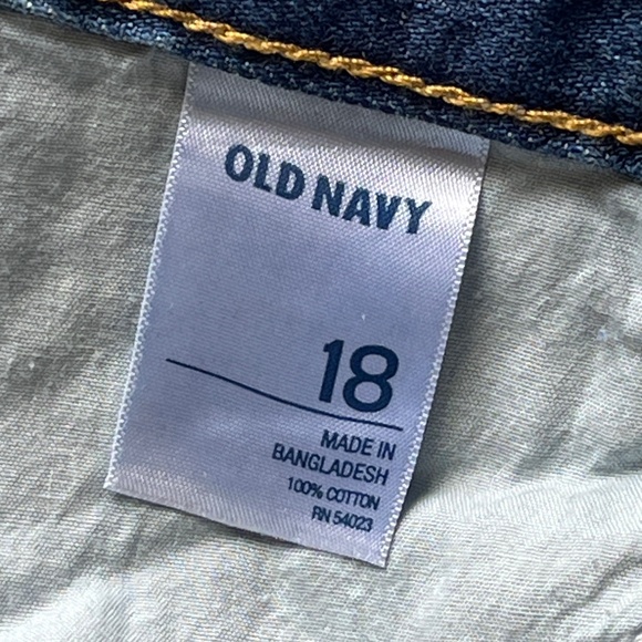 NWT OLD NAVY The Diva Cotton Denim Crop Jeans Plus Size 18 - Picture 4 of 8